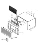 Cabinet/front grille assy
