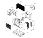 Kenmore 58074130400 air handling/cycle parts diagram