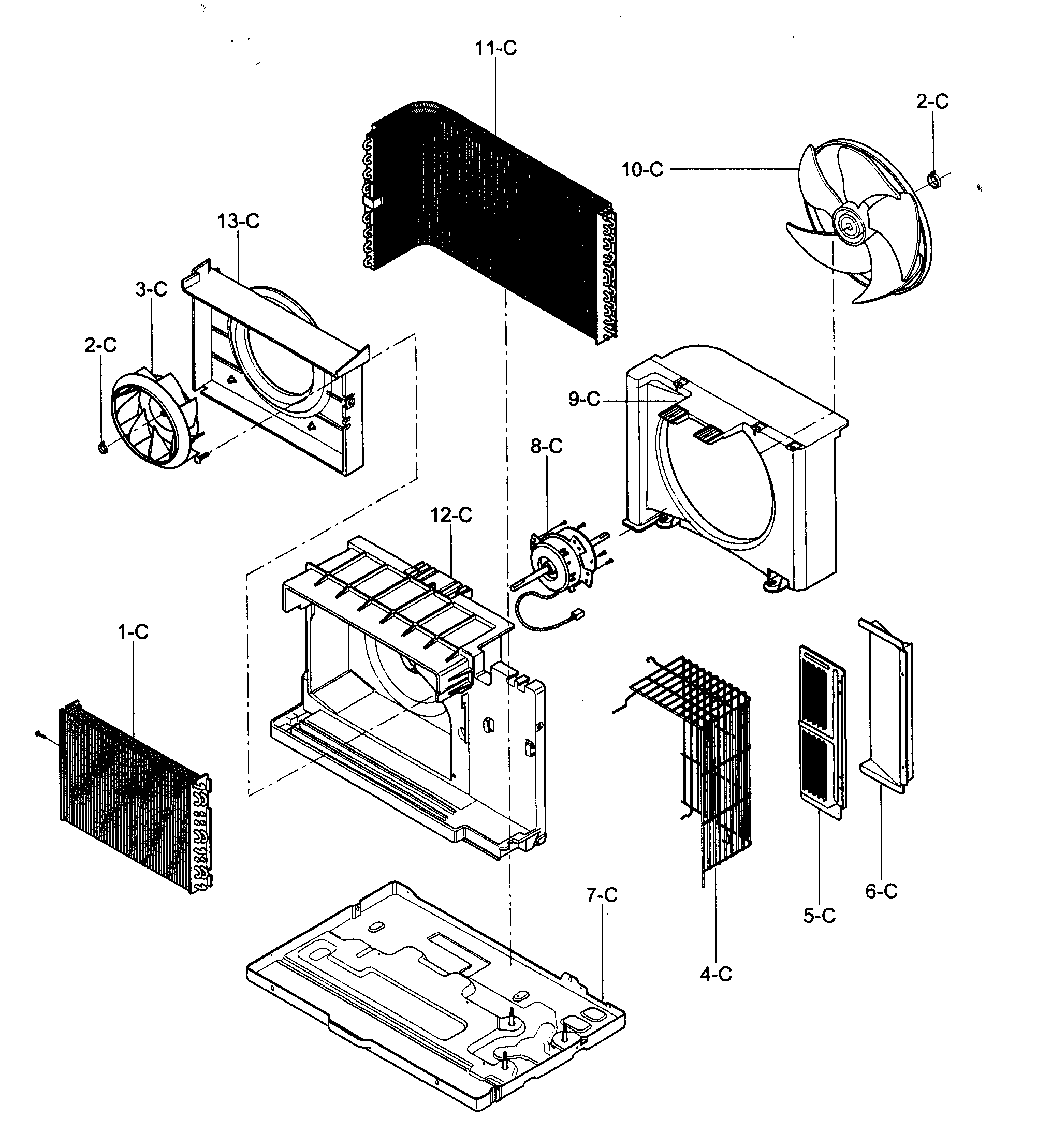 Air handling/cycle parts
