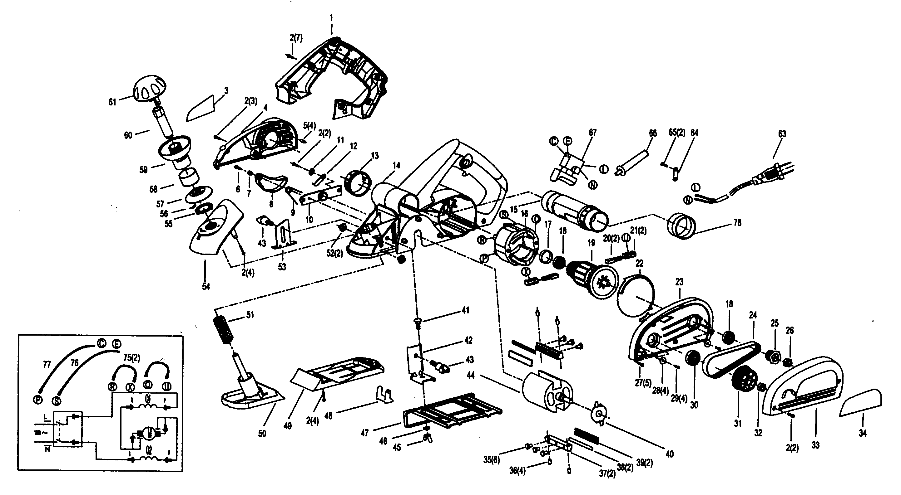 Planer assy
