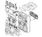 Panasonic SA-AK520P cabinet parts diagram