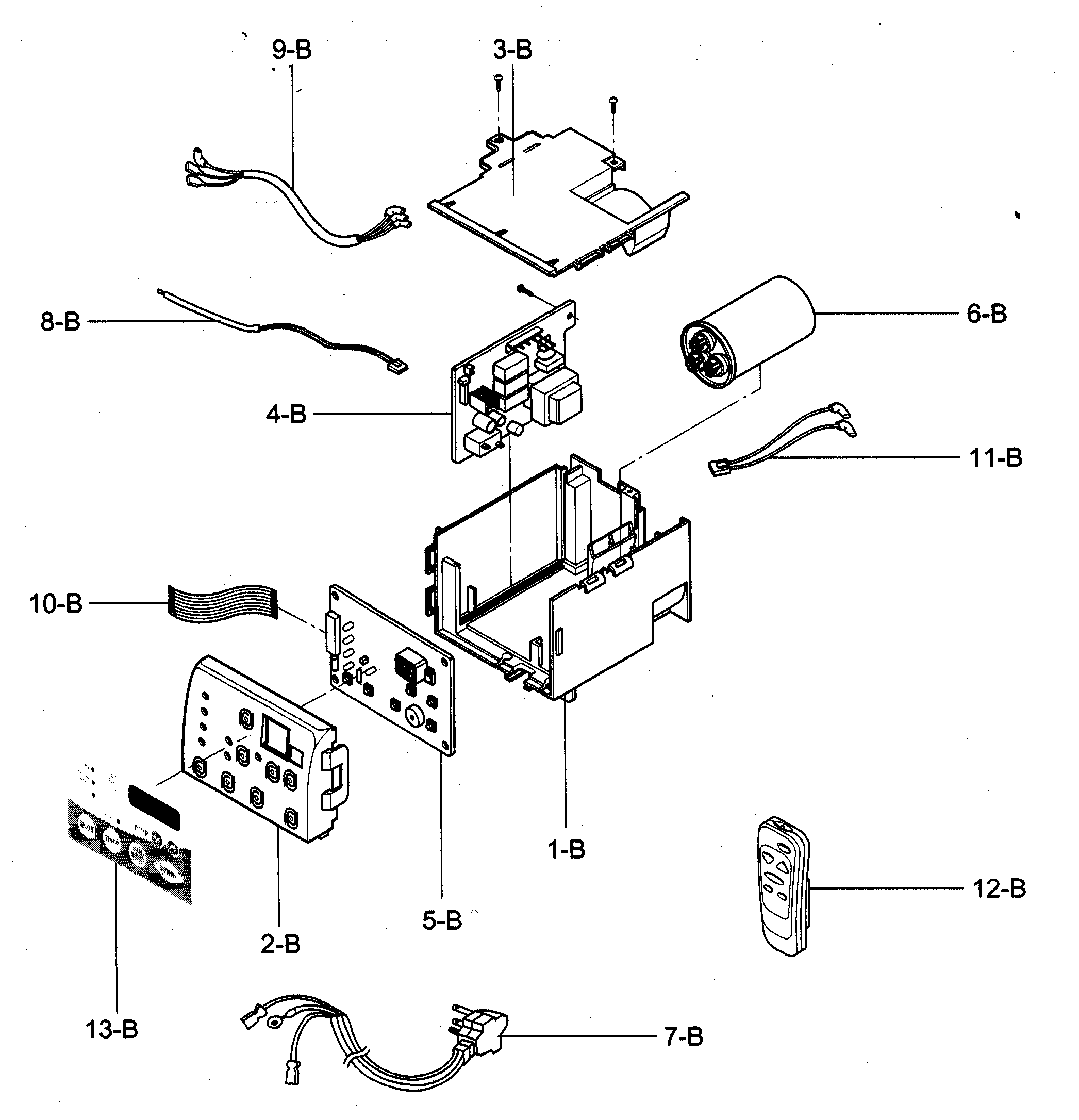 Control box assy