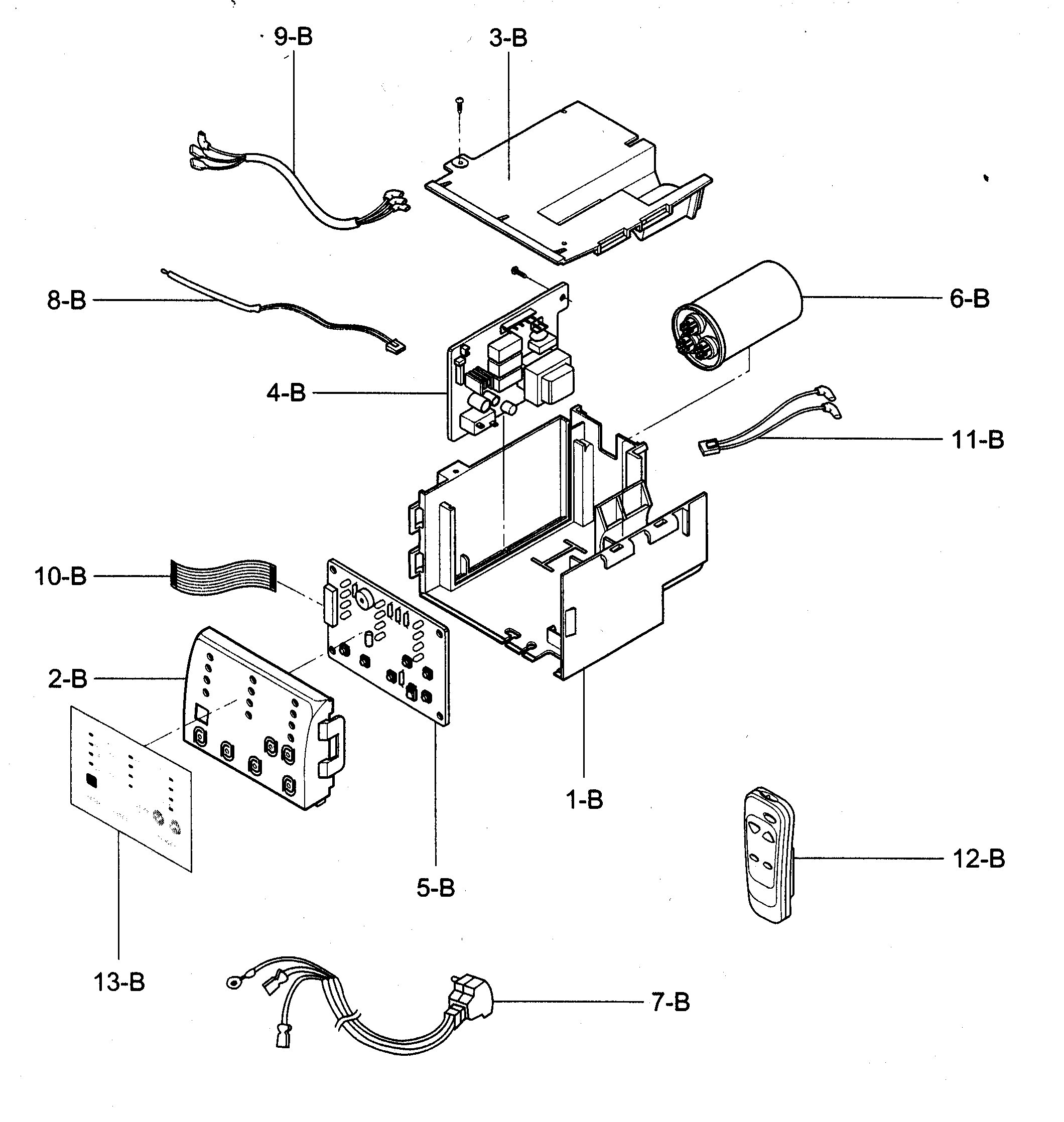 Control box assy