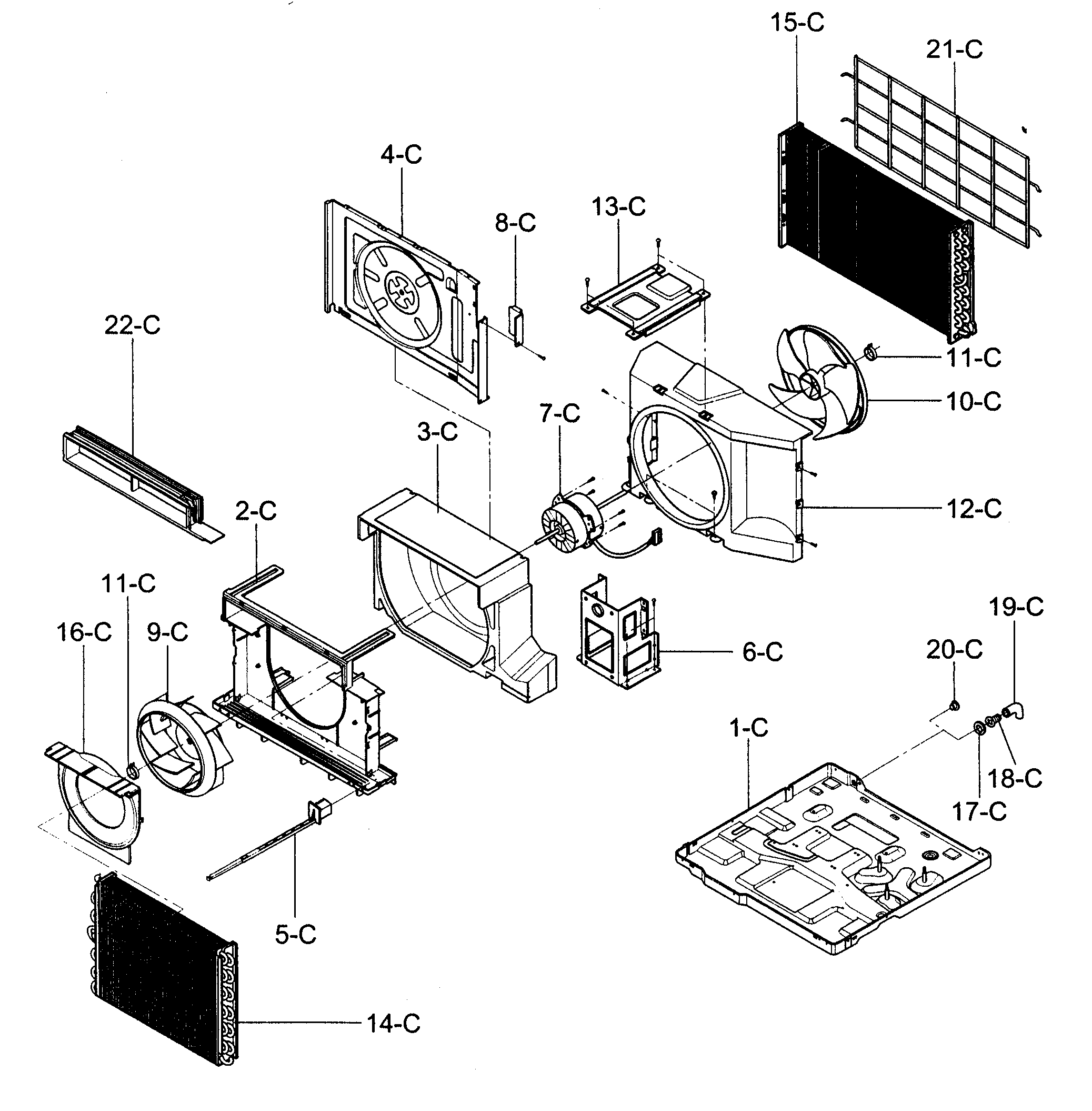 Air handling/cycle parts
