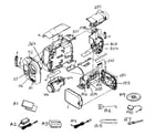 Sony DCR-TRV260 cabinet parts diagram