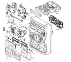Panasonic SA-AK320P cabinet parts diagram