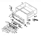JVC RX-8030VBK cabinet parts diagram