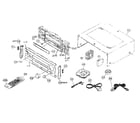 Yamaha RX-V2400 cabinet parts diagram