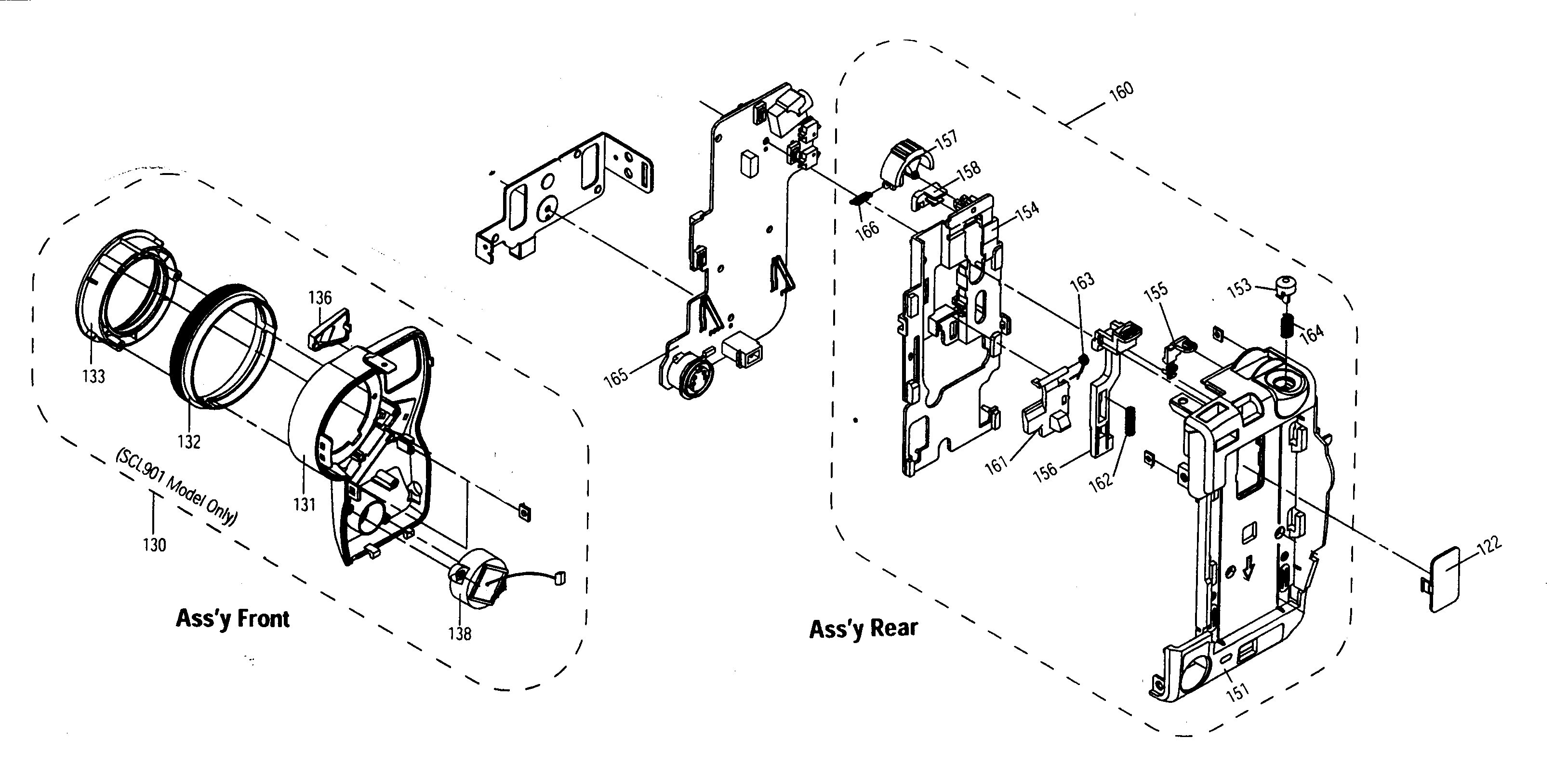 Front assy/rear assy