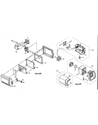 Lcd assy/evf assy