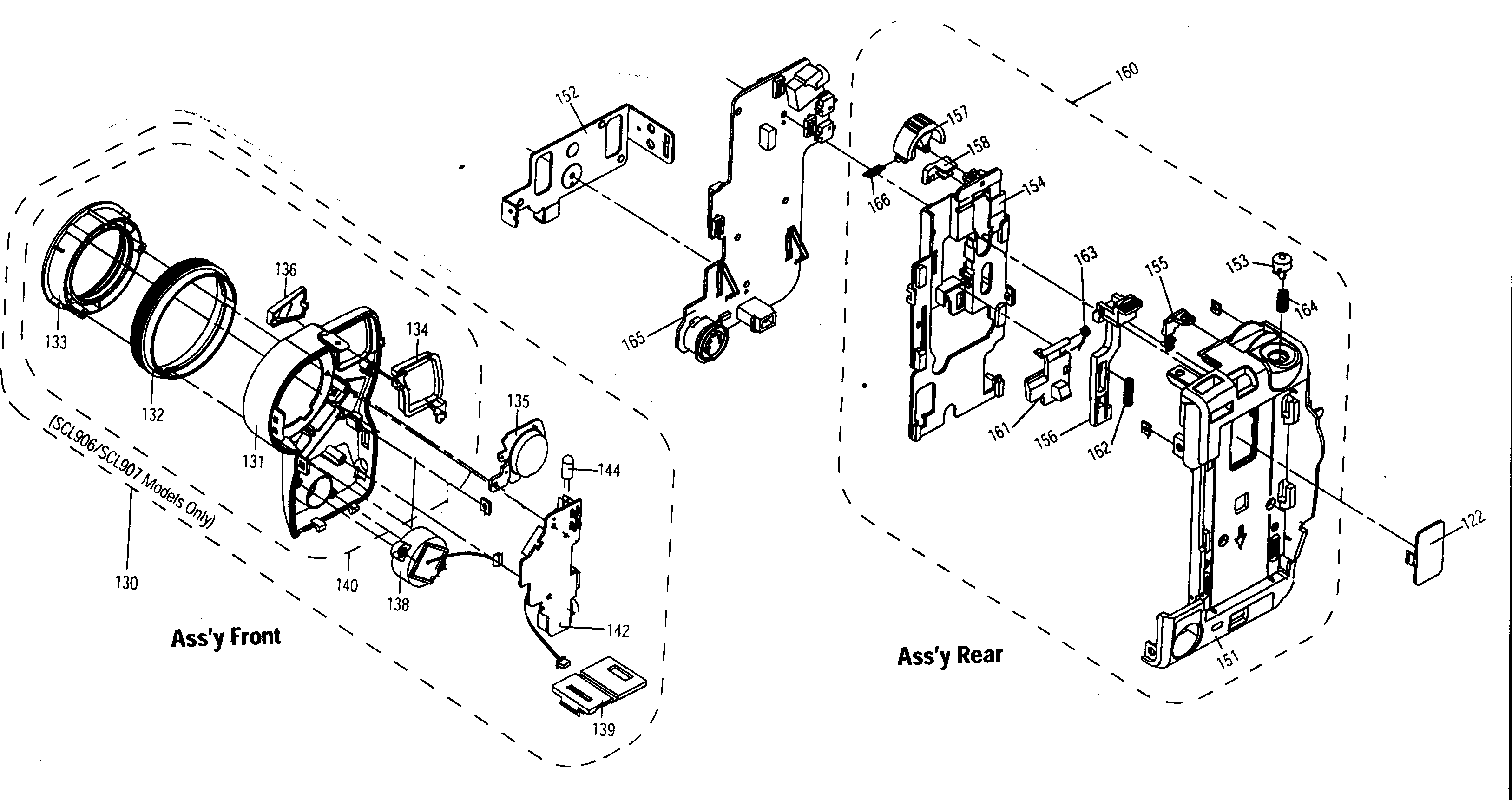 Front assy/rear assy