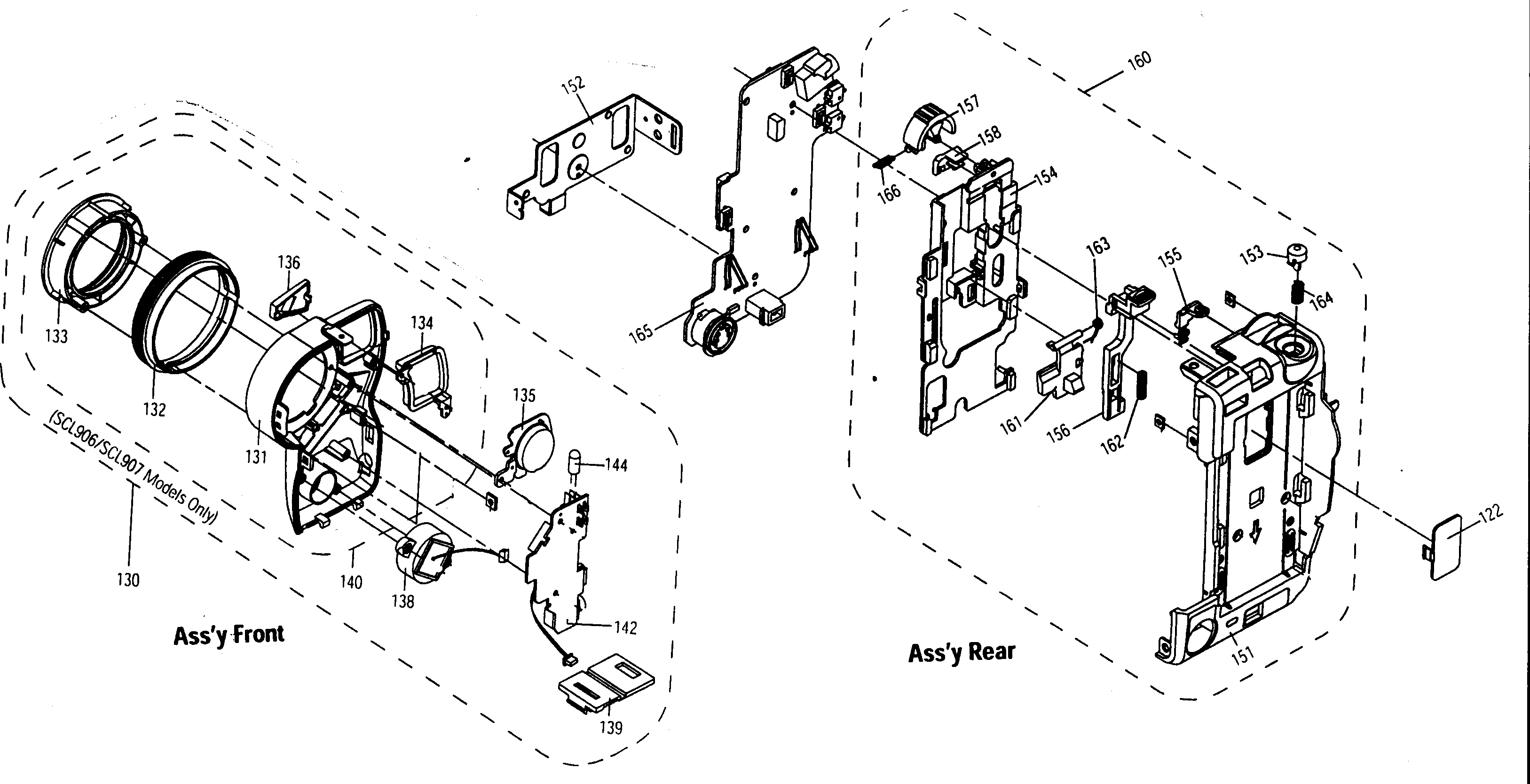 Front assy/rear assy