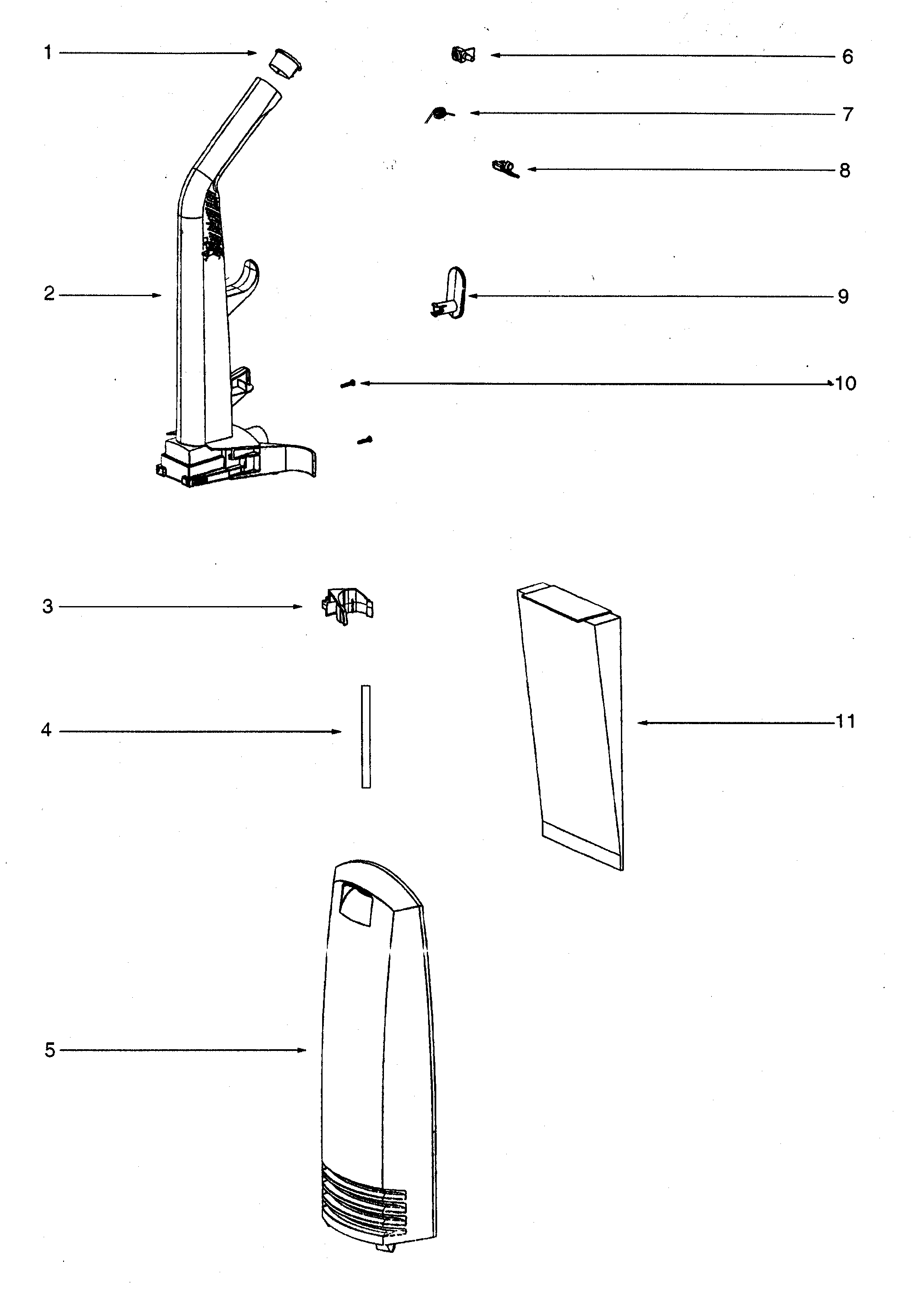 Handle assy/bag assy