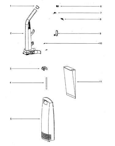 Handle assy/bag assy