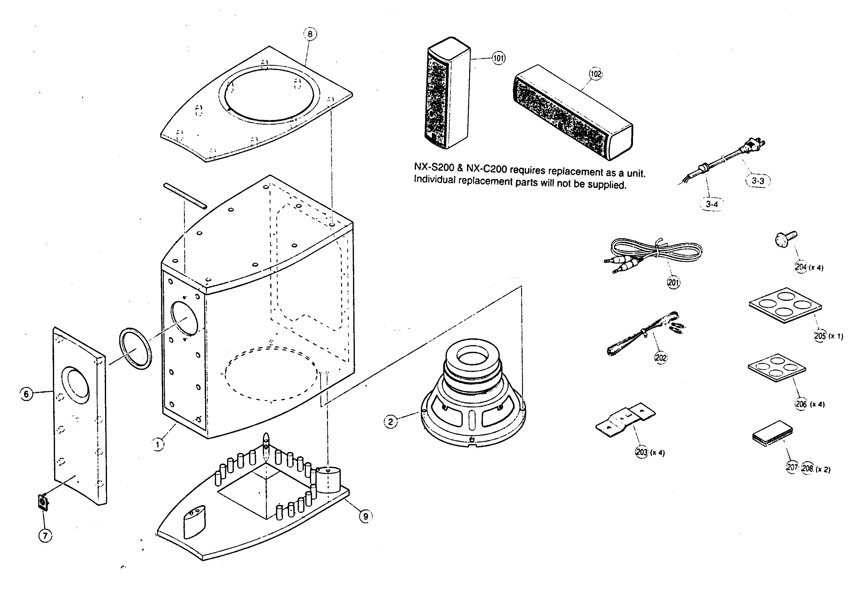 CABINET PARTS