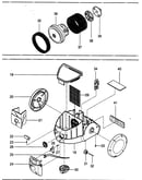Body base assy/motor assy