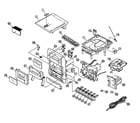 JVC FS-H10 cabinet parts diagram