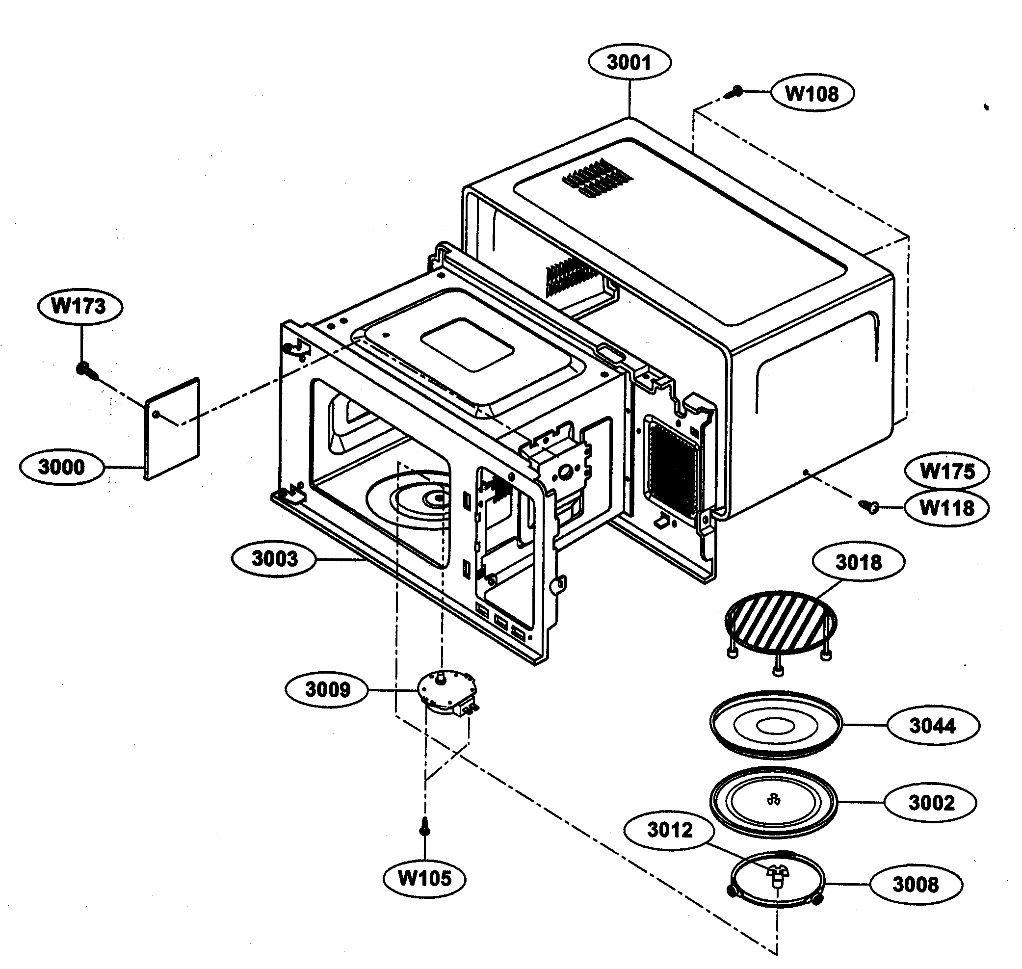 Oven cavity parts