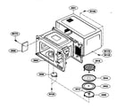 Kenmore Elite 72164283300 oven cavity parts diagram