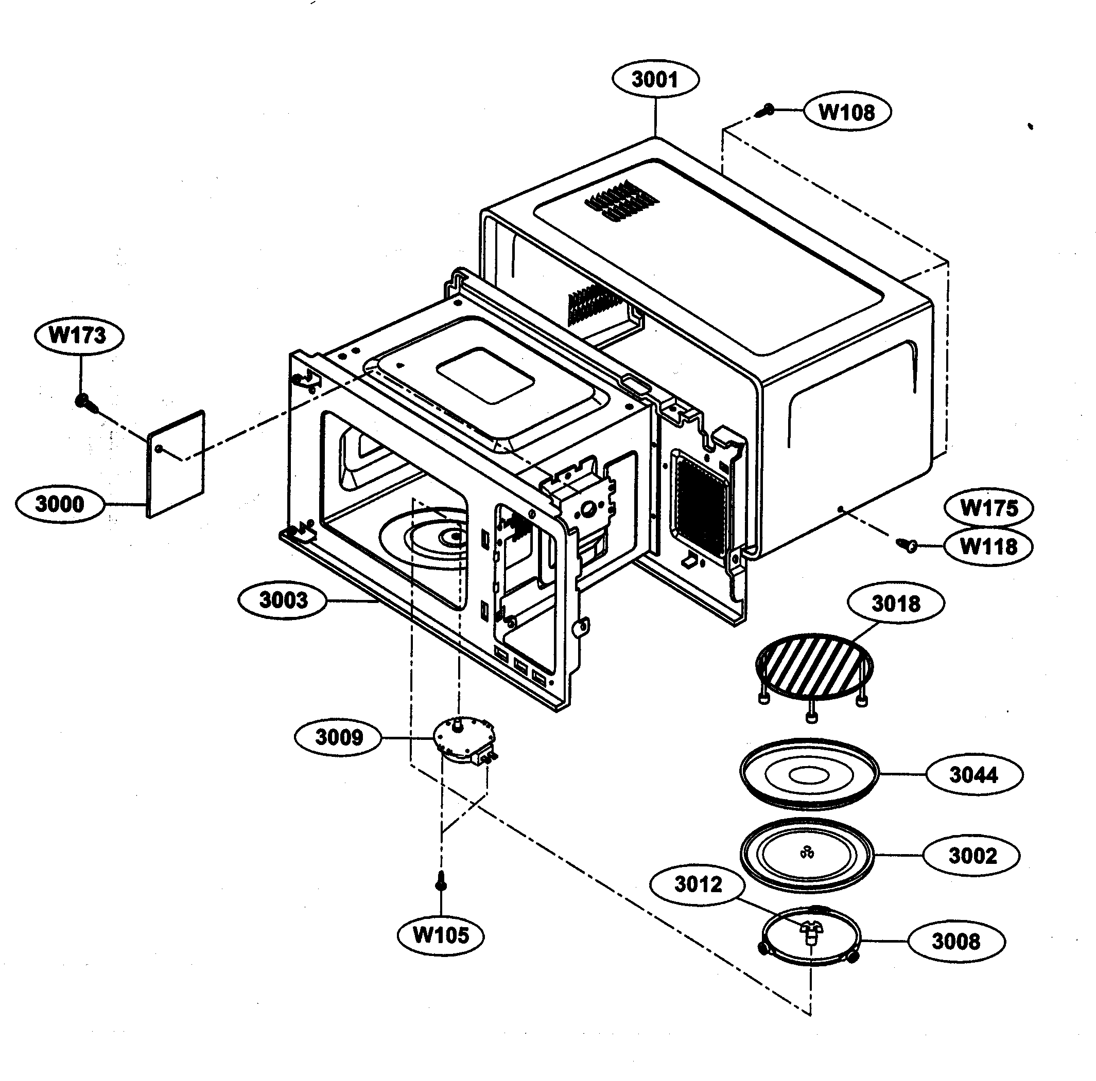 Oven cavity parts