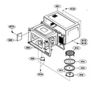 Kenmore Elite 72164289300 oven cavity parts diagram