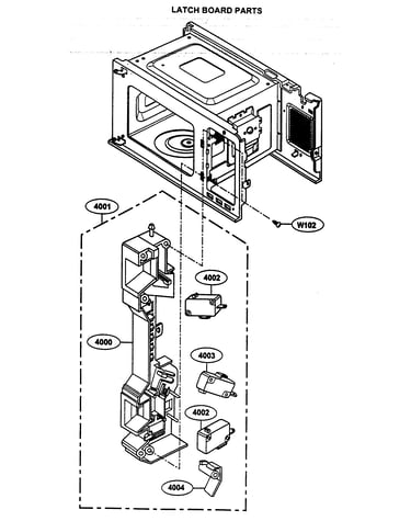 Latch board parts