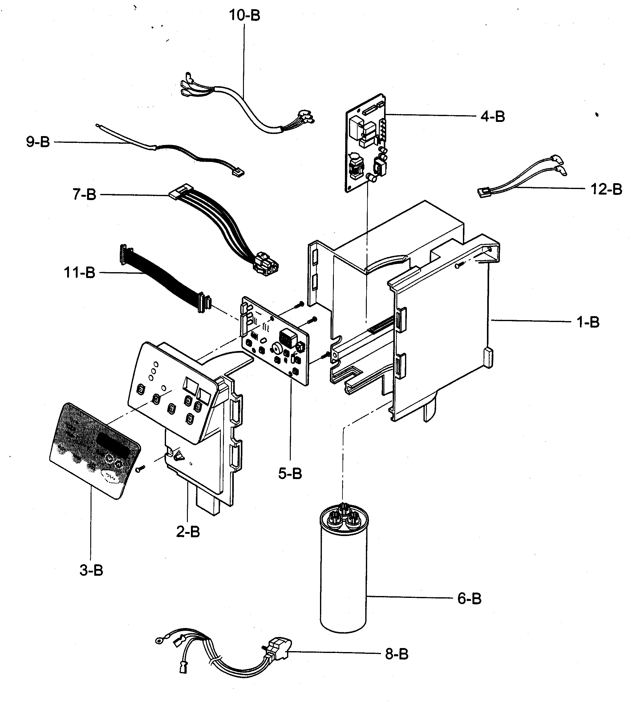 Control box assy