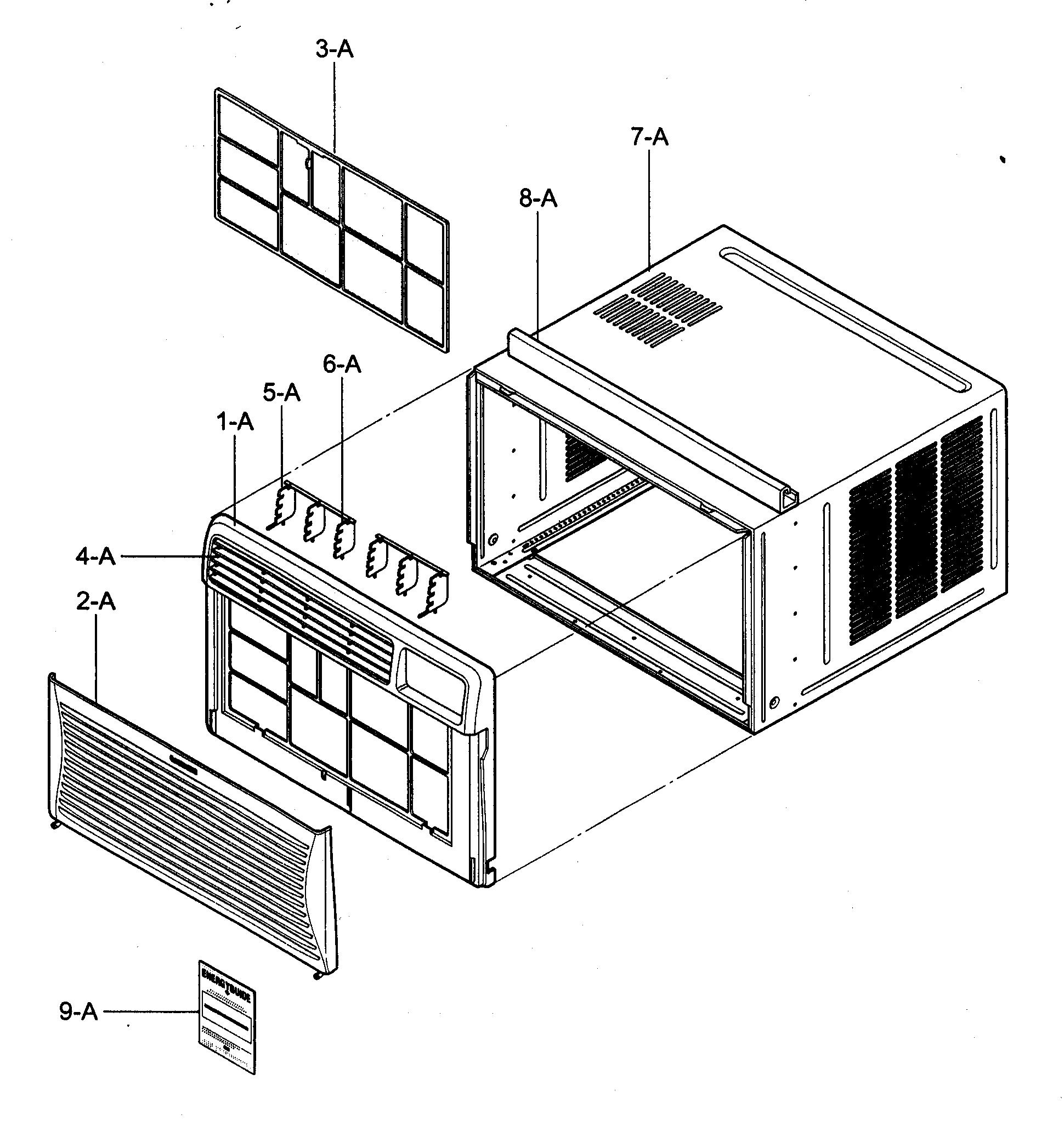 Cabinet/front grille parts