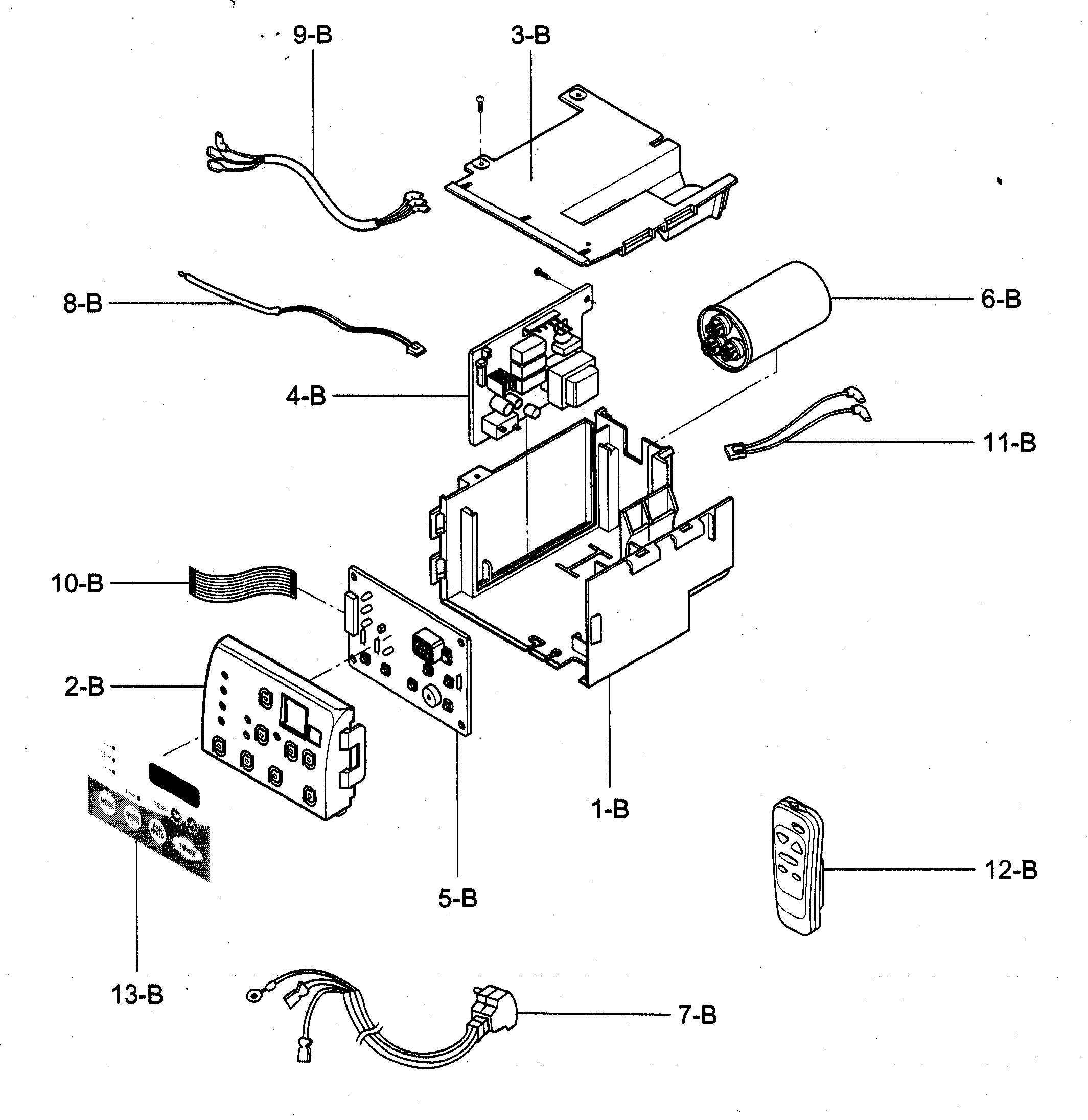 Control box assy
