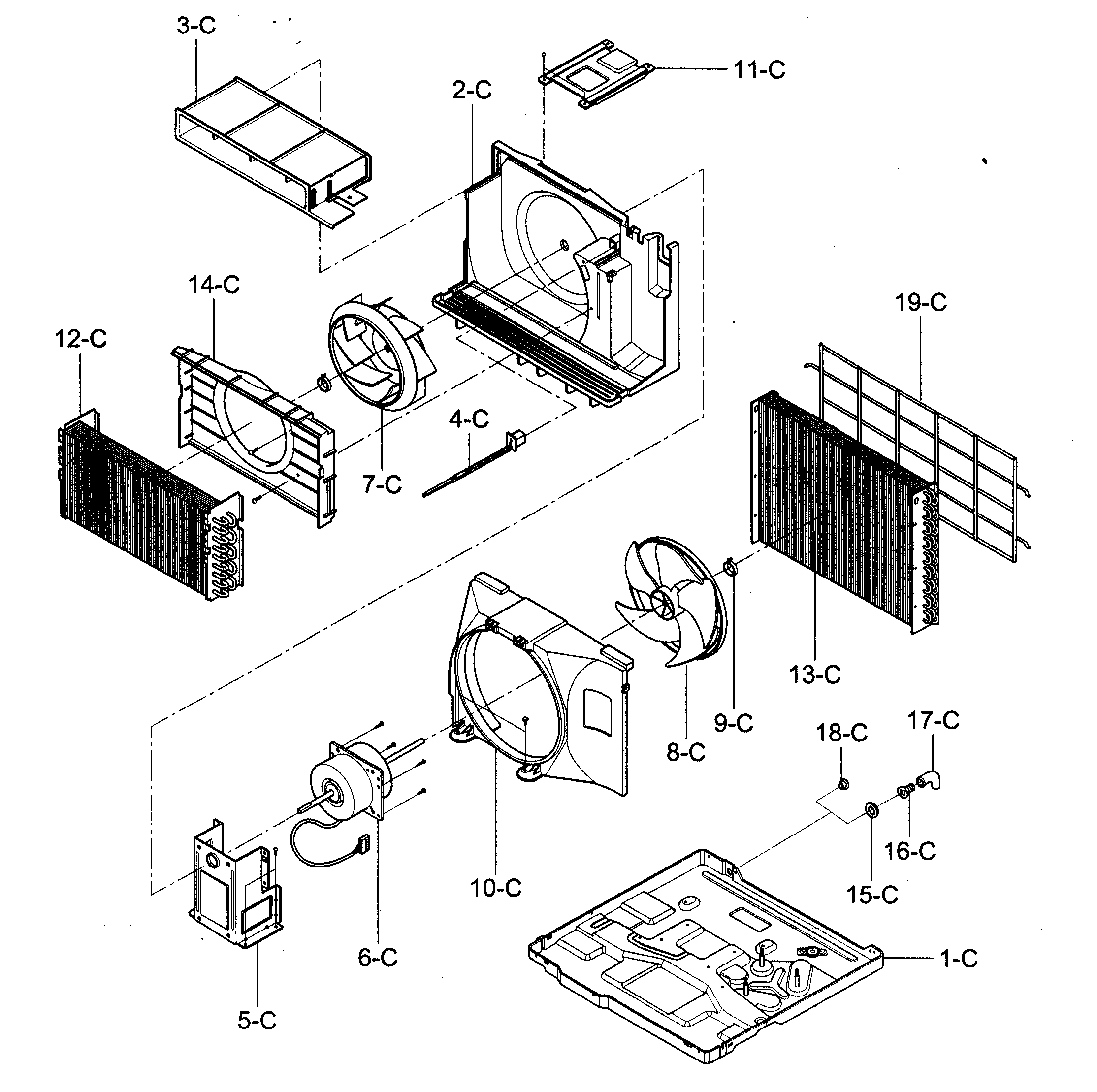 Air handling/cycle parts
