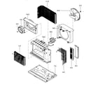 Kenmore 58074124400 air handling/cycle parts diagram