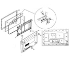 Panasonic TH-50PHD6UY cabinet parts diagram