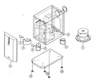 JVC SP-DW103 cabinet parts diagram