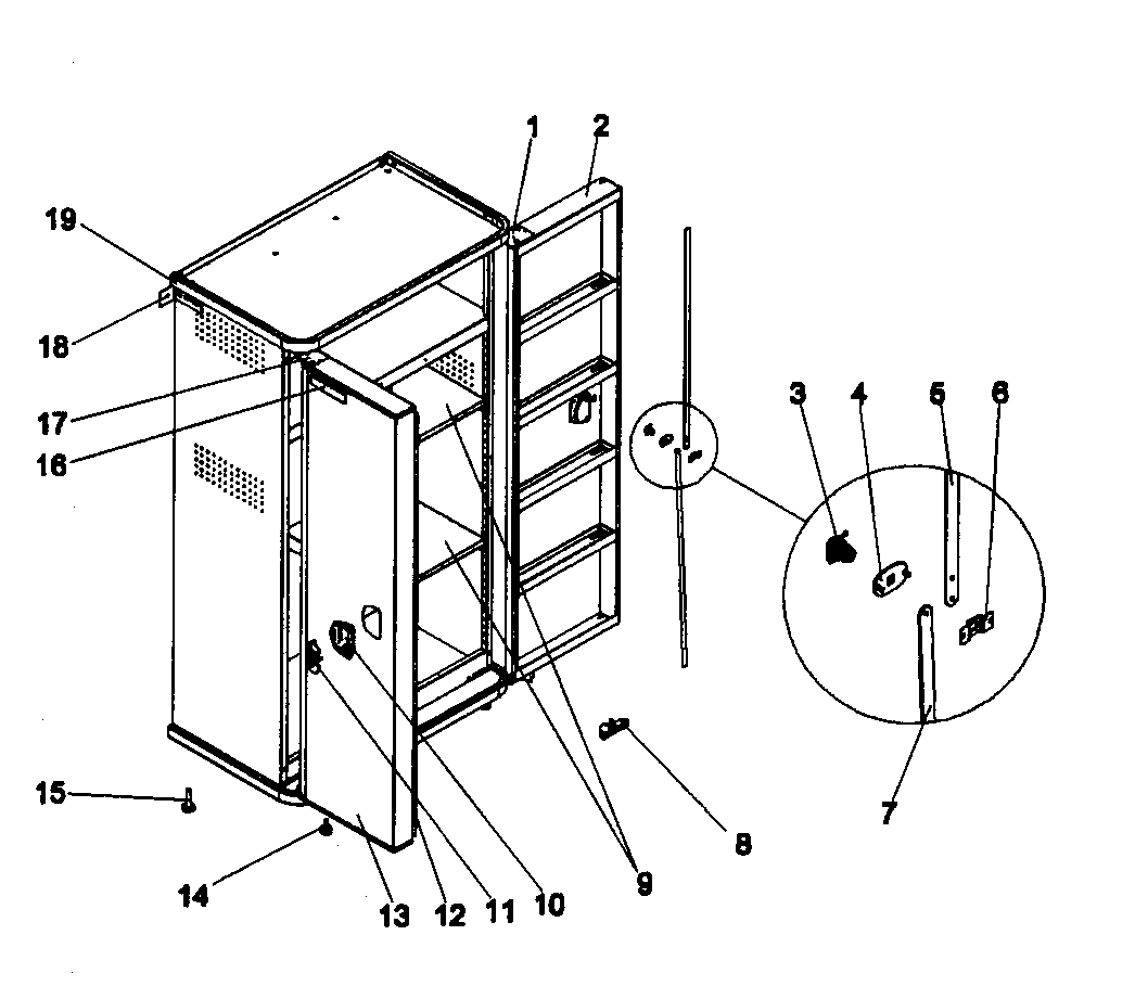 Floor cabinet