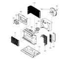 Kenmore 58074132400 air handling/cycle parts diagram