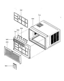 Cabinet/front grille assy