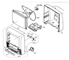Sylvania SRTD413 cabinet parts diagram