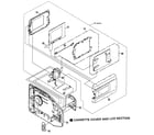Panasonic PV-L354 cassette cover/lcd diagram