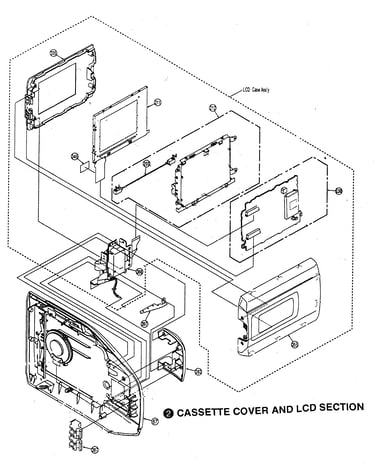 Cassette cover/lcd