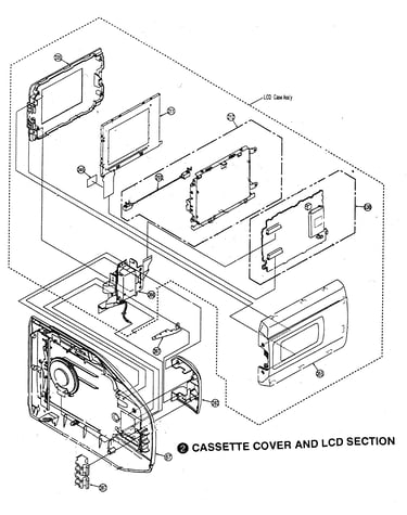 Cassette cover/lcd