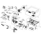 Panasonic PT-AE500U cabinet parts diagram