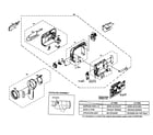JVC GR-D32US cabinet parts 1 diagram