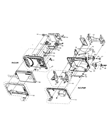 Cabinet left/right assy