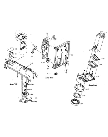 Top/rear/front assy