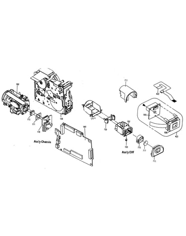 Chassis/evf assy