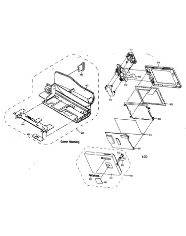 Cover housing/lcd