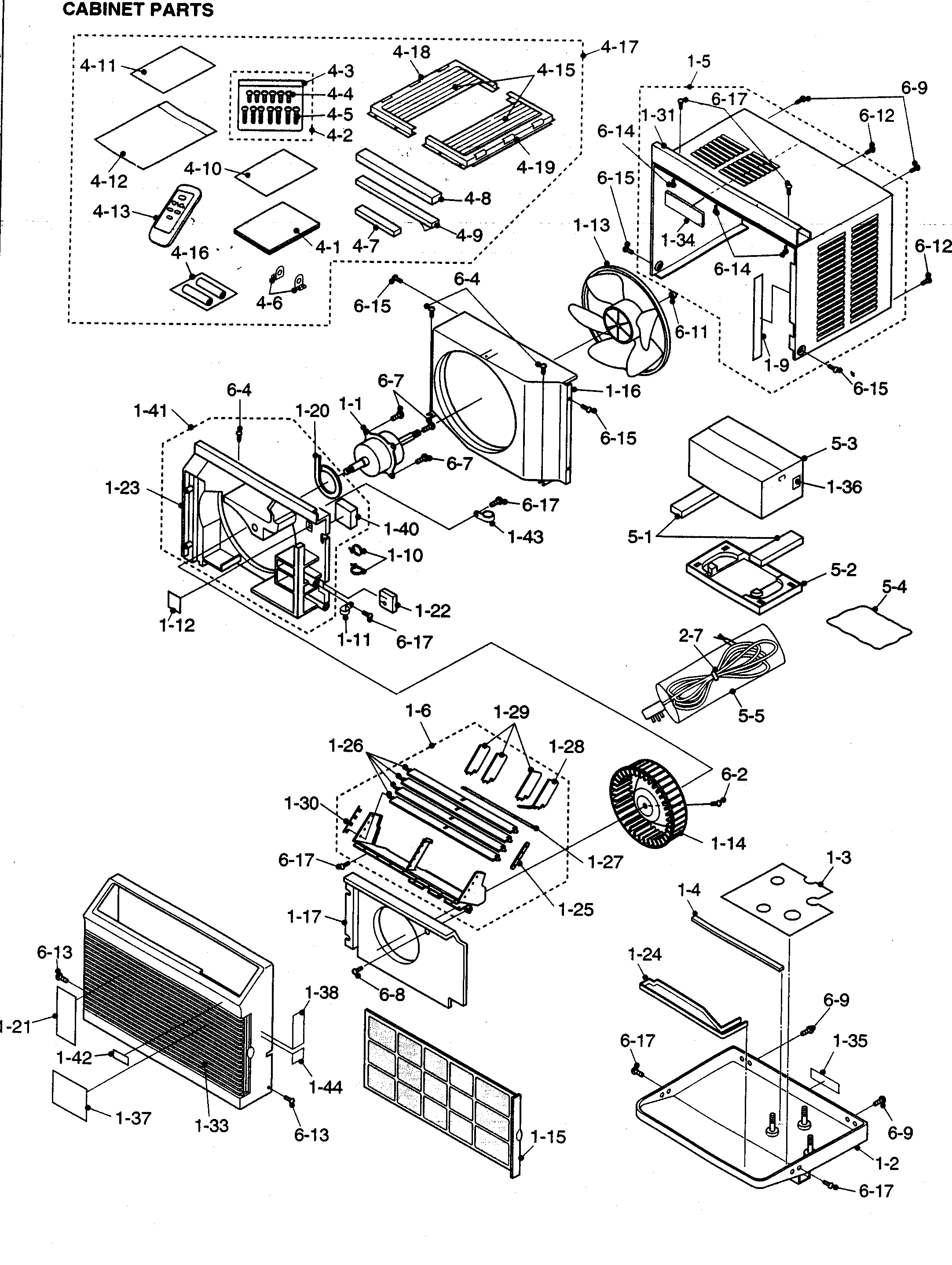 Cabinet parts