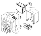 Memorex MVD2113 cabinet parts diagram