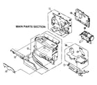 Panasonic PV-GS12P main parts diagram