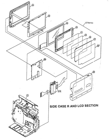 Side case r/lcd